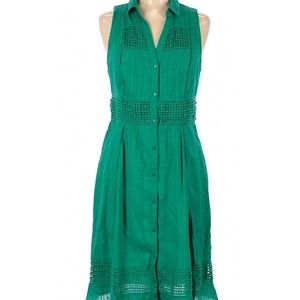 SALE Emerald Green Anthropologie Maeve Dress